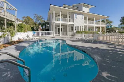 Private fenced in pool