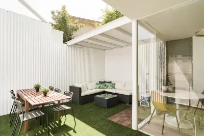 Hillside Hideaway I ~Floor to Ceiling Glass looking out on the patio