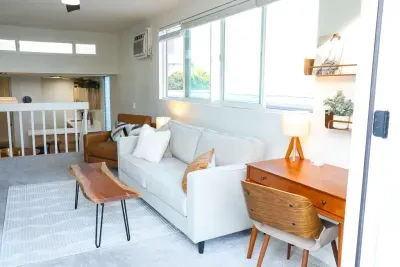 Hillside Hideaway II ~ Workspace in Living Room 