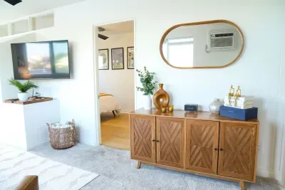 Hillside Hideaway II ~ View from living room into second bedroom