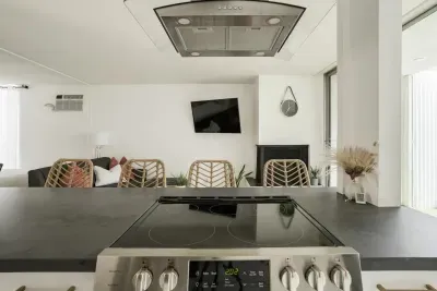 Hillside Hideaway I ~ Kitchen island perfect for cooking and socializing