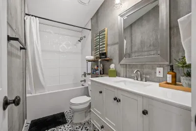 Full Bathroom 2 with bathtub located off the main hallway