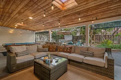 Patio Sofa with plenty of seating for your gathering