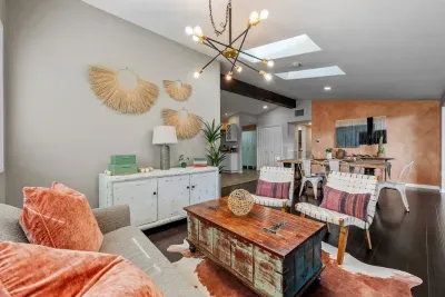 Sitting area off the living room, perfect for game night
