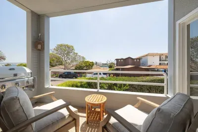 Balcony with Gas BBQ, partial water view