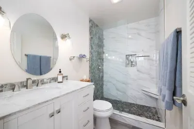 Master Ensuite bathroom with walk in shower