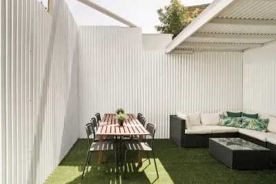 Enjoy the San Diego sunshine in your 200 square foot completely private patio.  This is the perfect space to work, dine, relax or even take an afternoon nap.  We also offer a cooler and two beach chairs should you spend a day at the beach.