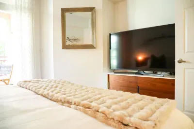 Large Screen TV in Bedroom 