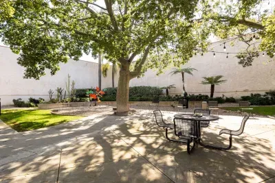 Green space on property grounds