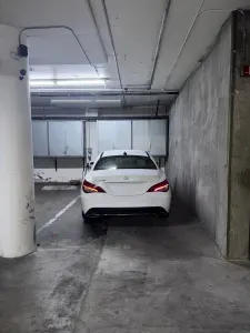 Reserved garage parking space