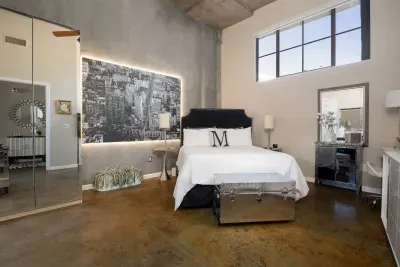 Enclosed Bedroom w/ Electronic Shades