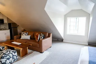 Queen sofa bed (twin sofa chair not shown)