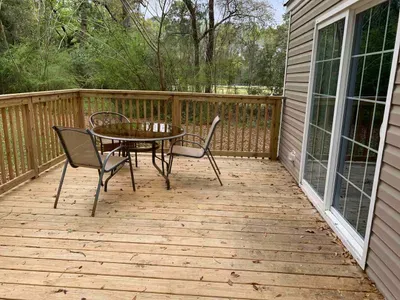 Large deck attached