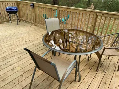 Small outdoor grill with charcoal