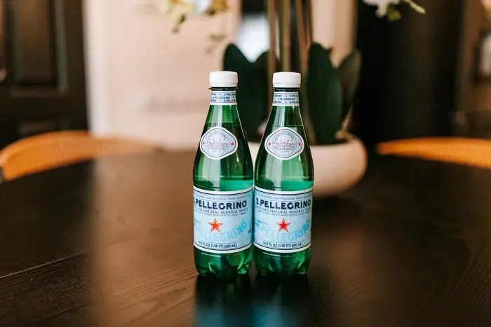 Complimentary sparkling water for a refreshing start to your stay.