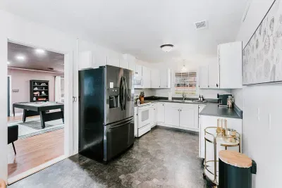 Bright, well-equipped kitchen designed for cooking, gathering, and everyday ease.
