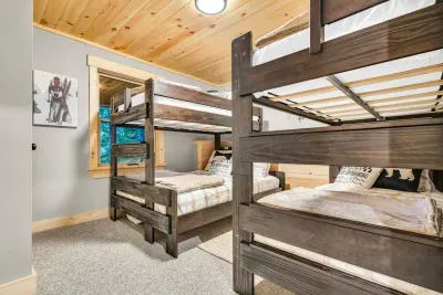 Bedroom 3 inspires creativity, making it the ultimate setting for exciting sleepovers and cherished family moments. Whether hosting friends or enjoying family time, the room radiates joy and excitement, ensuring every night is an adventure.