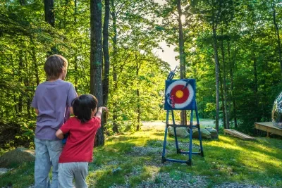  Bull's Eye!  A little friendly competition and endless laughs with our axe throwing!  Winner gets to pick the movie for the night.