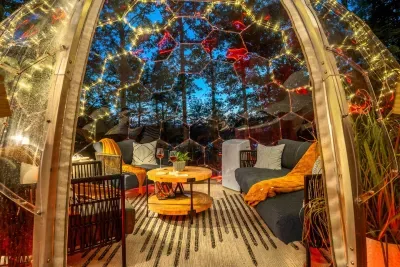 Behold the dome!! Sip your favorite cocktail,  lose yourself in a good book, and enjoy great conversation. Create lasting memories surrounded by nature. With inviting and cozy decor, it’s the ideal spot to relax, reconnect, and unwind.