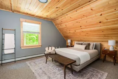 Welcome to our first master suite, where comfort meets elegance. Relax in a queen bed adorned with a soft luxury quilt and bamboo sheets, enveloped in gentle, ambient lighting. Experience the perfect retreat for restful nights and tranquil mornings.