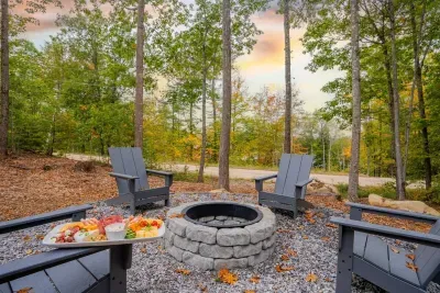 Gather by the firepit, where crackling flames urge you to roast marshmallows and make s'mores. This inviting spot creates warmth for laughter and connection, turning each night under the stars into a delightful, memorable gathering.