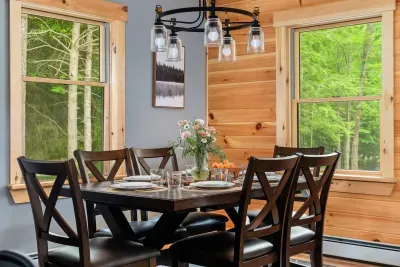 Join us in our welcoming 6-seater dining area, where every meal transforms into a joyful celebration of delicious cuisine and cherished companionship. This space fosters a warm sense of community and connection, creating memorable occasions. 