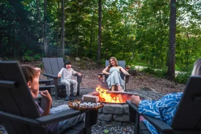 Gather by the firepit, where crackling flames urge you to roast marshmallows and make s'mores. This inviting spot creates warmth for laughter and connection, turning each night under the stars into a delightful, memorable gathering.