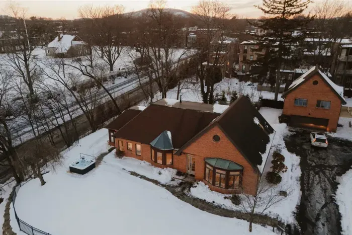 Aerial view of House