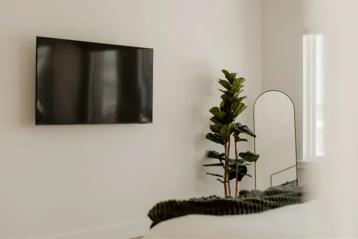 Tv in primary bedroom