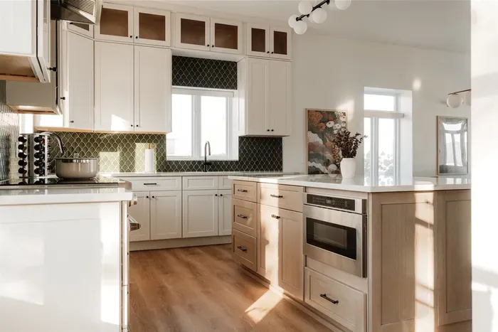 Kitchen view from back entrance