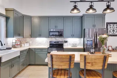 Cook together in our fully-equipped chef's kitchen with stainless appliances and tons of counter space, or treat yourself to our private chef service at this luxury Poconos vacation rental near Lake Harmony.