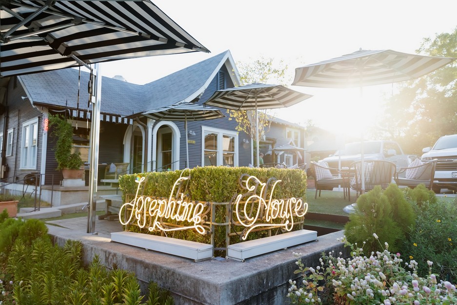 Josephine House patio Austin brunch