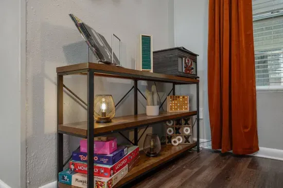 Record player with bluetooth speaker and games!