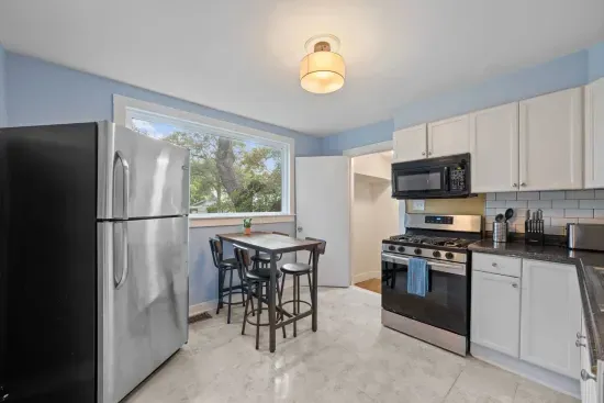 Bungalow kitchen is the second kitchen on the property with coffee maker and all the necessities.