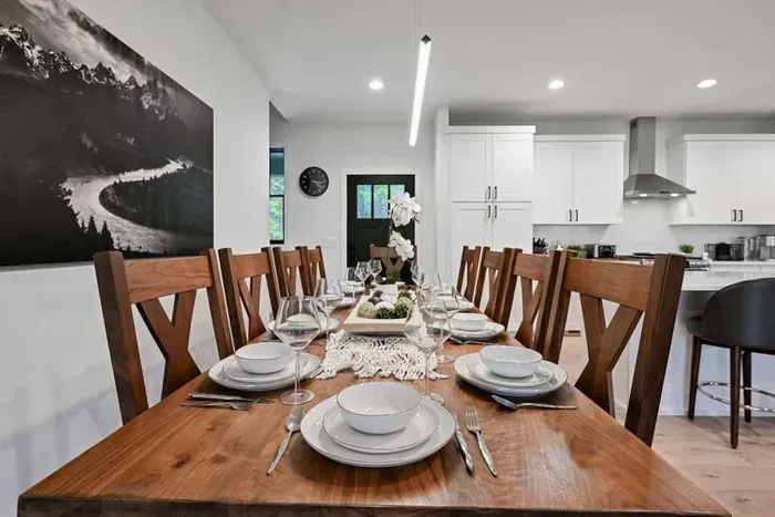 Inviting dining area that encourages lingering conversations