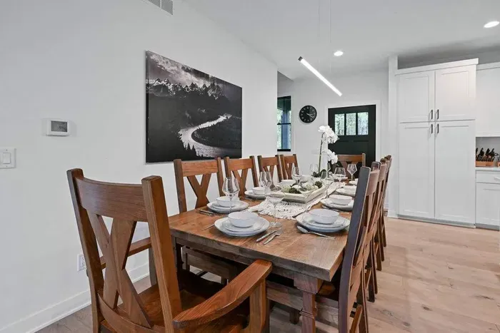 Warm dining setup that brings everyone together for shared meals