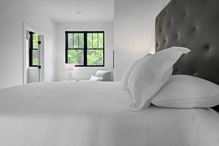 Plush bedding layered for comfort and restful nights