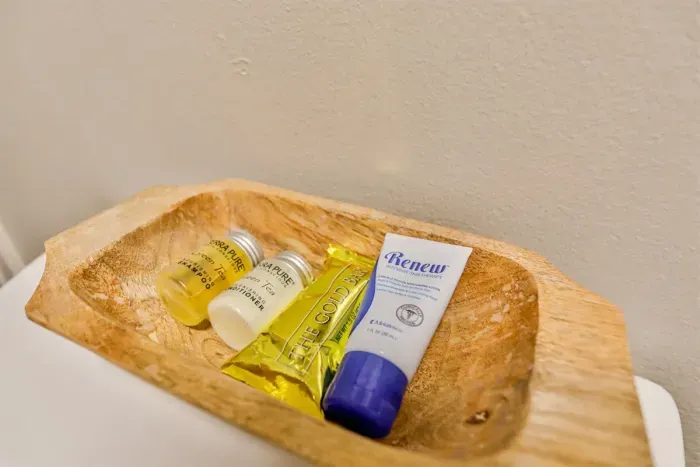 Luxurious master bedroom with a king-size bed for ultimate comfort