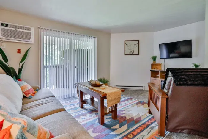 Entertainment room with plush seating