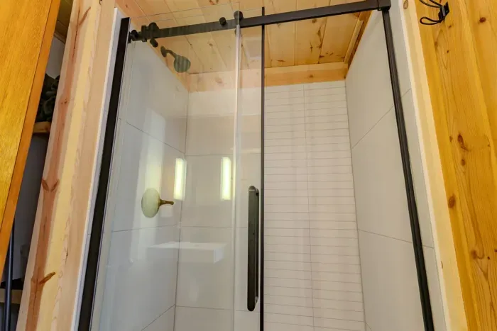 Indulge in comfort—our luxurious bathroom is crafted for ultimate relaxation.