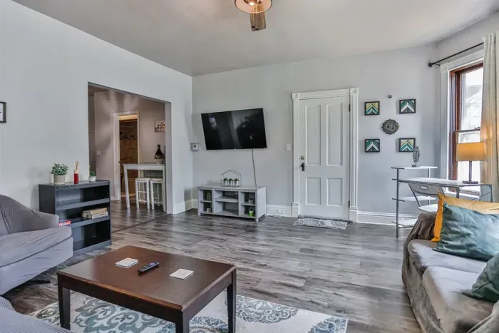 Entertainment room with plush seating