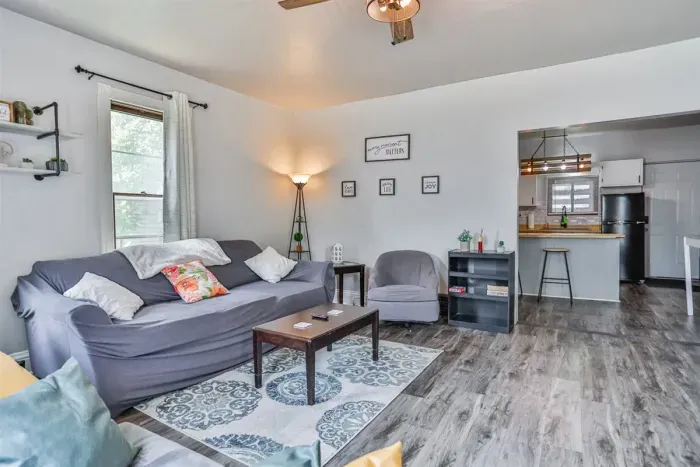 Entertainment room with plush seating