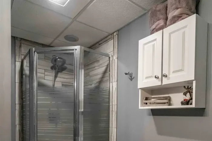 Indulge in comfort—our luxurious bathroom is crafted for ultimate relaxation.