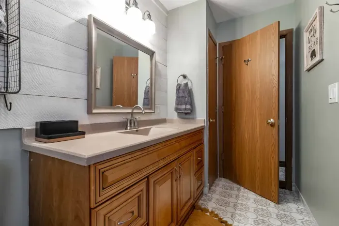 Indulge in comfort—our luxurious bathroom is crafted for ultimate relaxation.