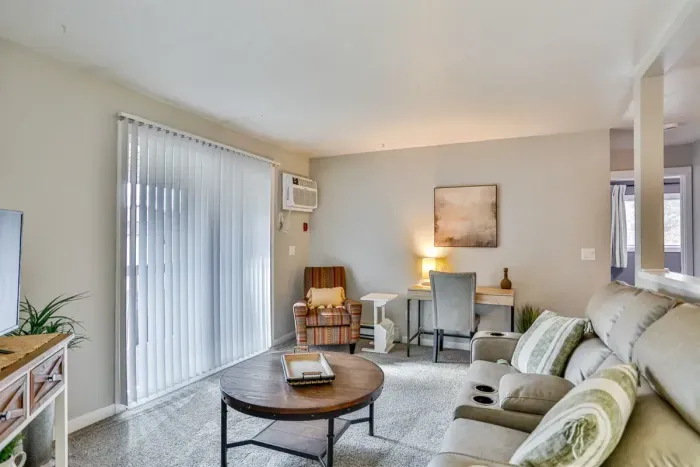 Entertainment room with plush seating