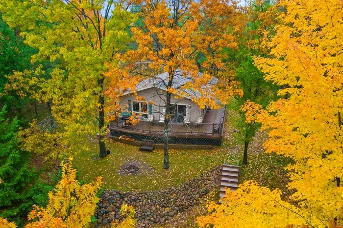 Nature-filled escape with a spacious deck and serene forest setting