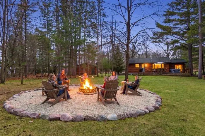 Cozy outdoor fire pit perfect for relaxing evenings under the stars.