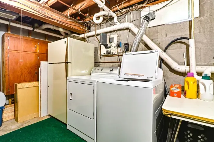 Convenient in-unit laundry for an easy and comfortable stay.