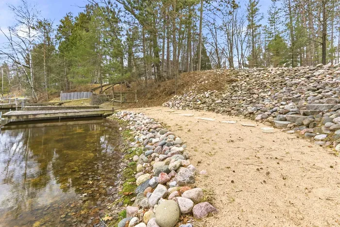 Beautiful riverfront setting with peaceful dockside access.
