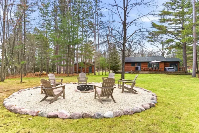 Unwind beside a warm fire pit after a day of exploring.